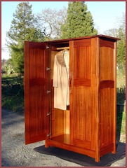 ...(ITEM RETIRED)...Greene and Greene Style Custom Armoire Wardrobe or Entertainment Center